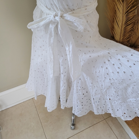 Diane Von Furstenberg Belette cotton eyelet wrap dress - Picture 5 of 8